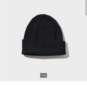 Uniqlo cotton ribbed hat